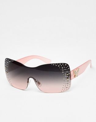 ALDO Adriali diamante sunglasses in pink