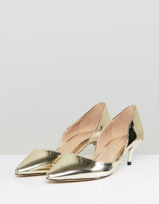 mid heel pumps with ankle strap
