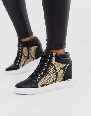 aldo animal print sneakers