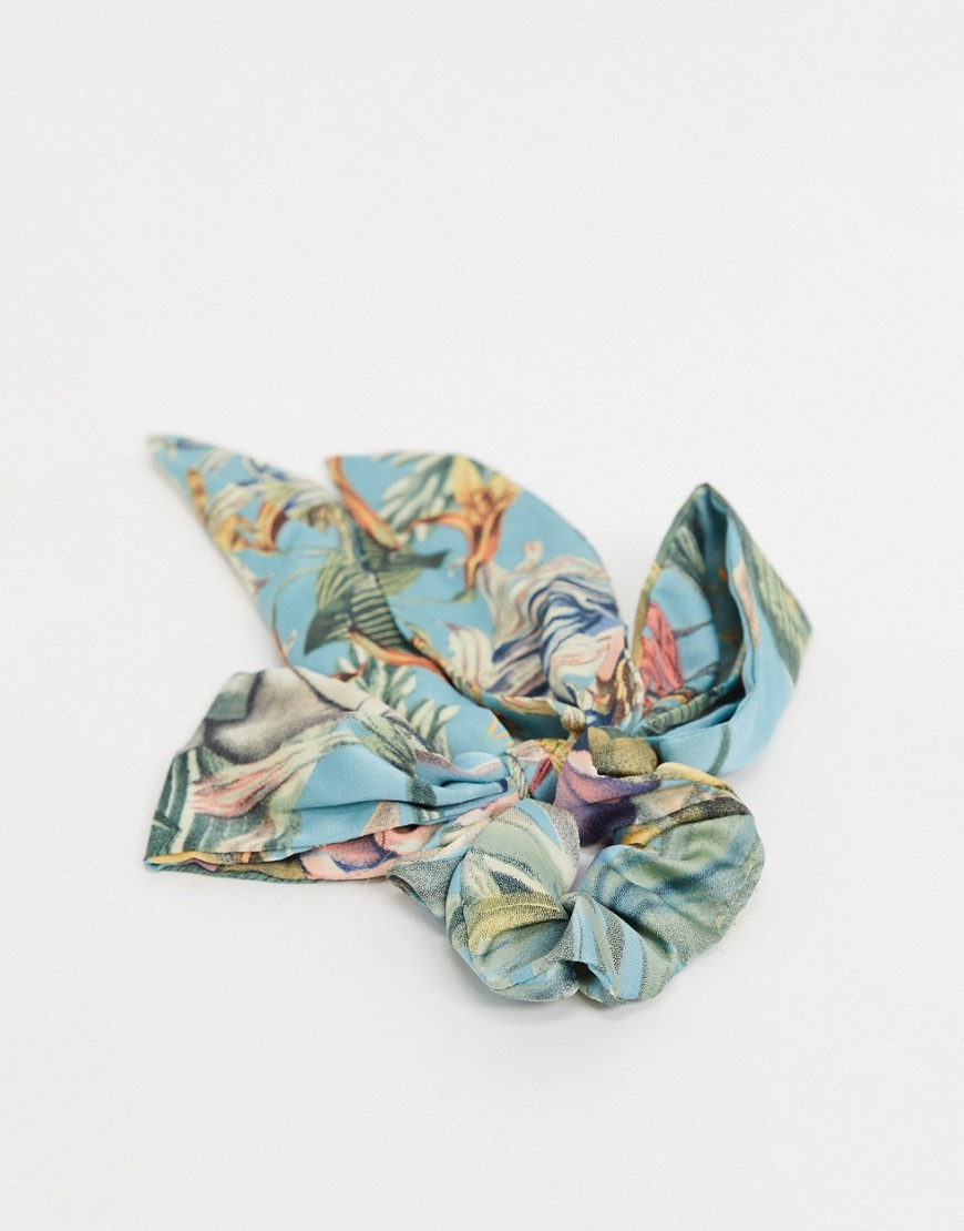 ALDO - Alfandega - Scrunchie met sjaal en tropische print-Meerkleurig