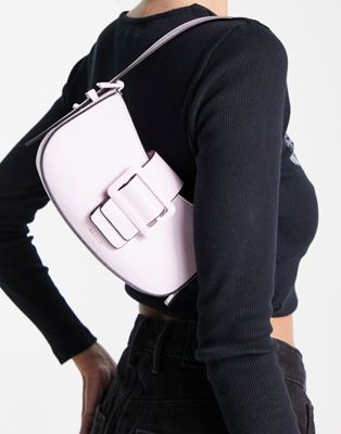 ALDO Alielx buckle detail shoulder bag in lilac - ASOS Price Checker