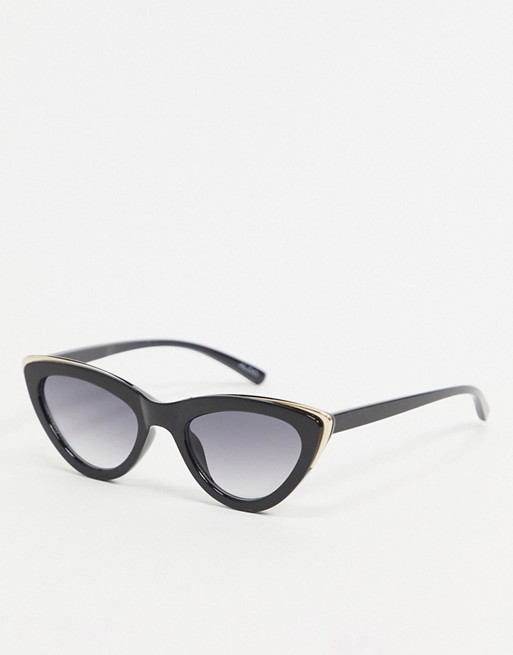 Aldo almanya sunglasses in black and gold