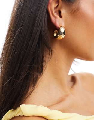 ALDO Aludra chunky hoop earrings in gold