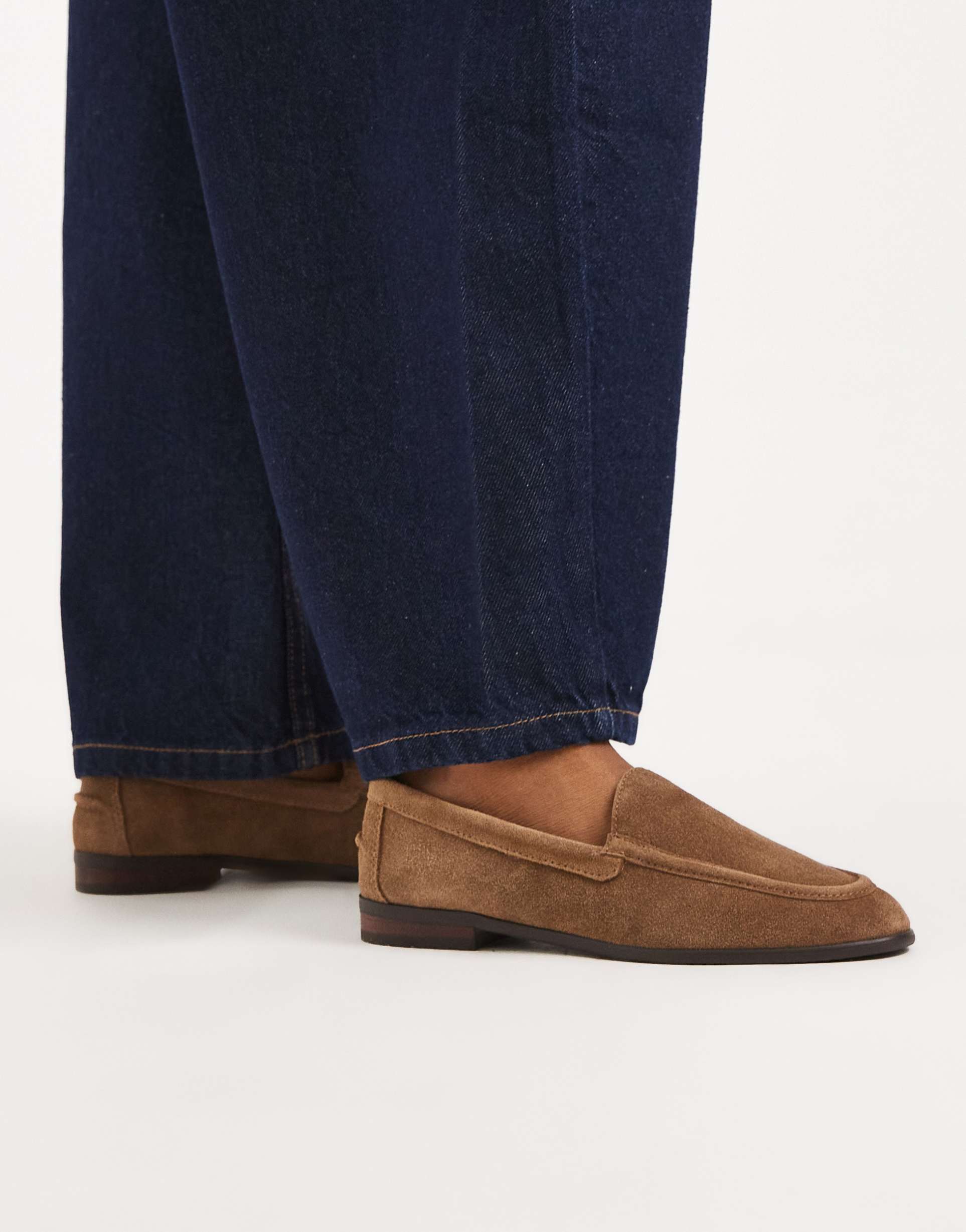 aldo ambar loafers in light brown suede