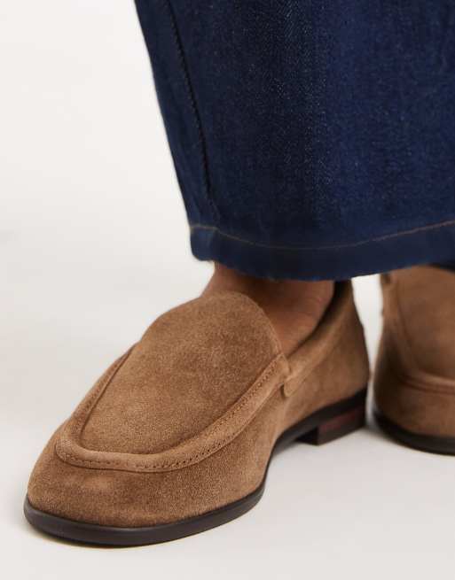 Aldo - Ambar - Lysebrune loafers i ruskind, 4 af 4