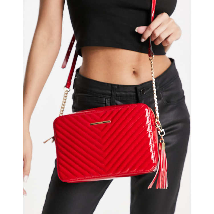 ALDO Andressera across body bag in red chevron