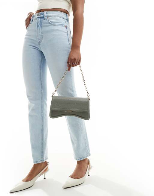 ALDO Ania baguette shoulder bag in pale green , 3 of 4