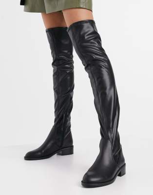 Es Ulejlighed udslæt ALDO Araecia flat over the knee boot in black | ASOS