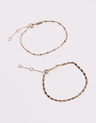 Aldo Aseli 2-pack Chain Bracelets In Multi