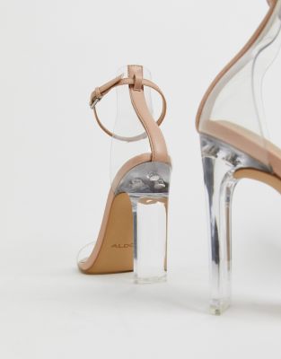 aldo shoes clear heels