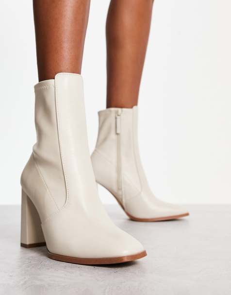 White ankle hot sale boots asos