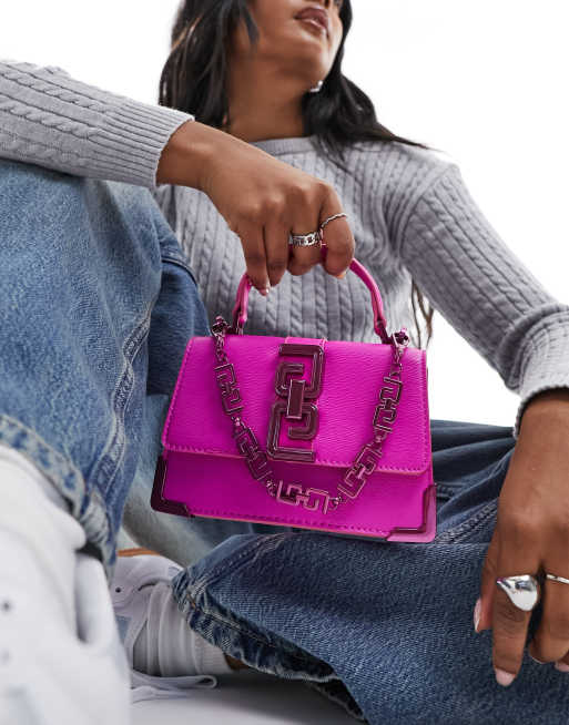 ALDO - Aussey - Borsa rosa acceso con manico superiore e catenina