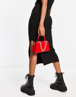 aldo black and red purse