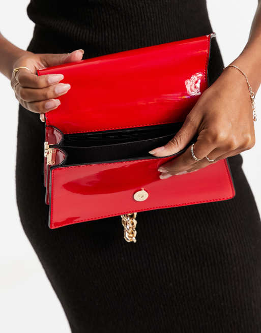 ALDO Aveda bag with gold hardware in red