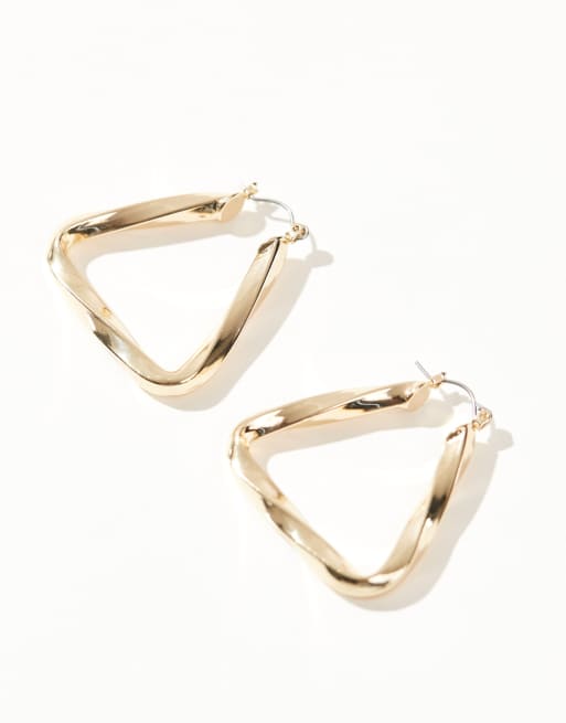 ALDO – Babriclya – Dreieckige Creolen in Gold, 2 von 4
