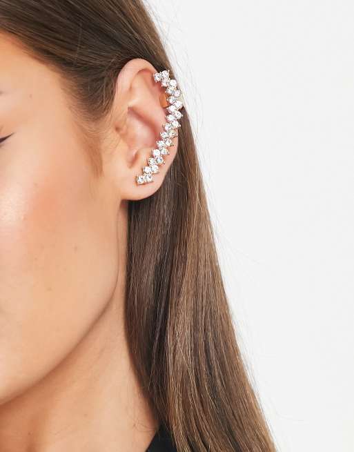 ALDO – Barbaiana – Goldfarbener Ohrschmuck mit Schmucksteinbesatz, 2 von 4