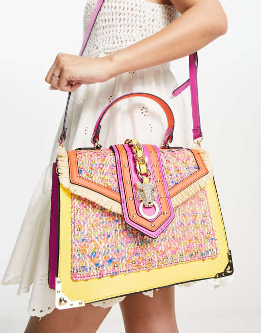 ALDO - Barostraw - Crossbody tas met tijgermotief in zomerse felle kleuren