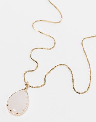 ALDO Beaucerons semi-precious gold pendant necklace