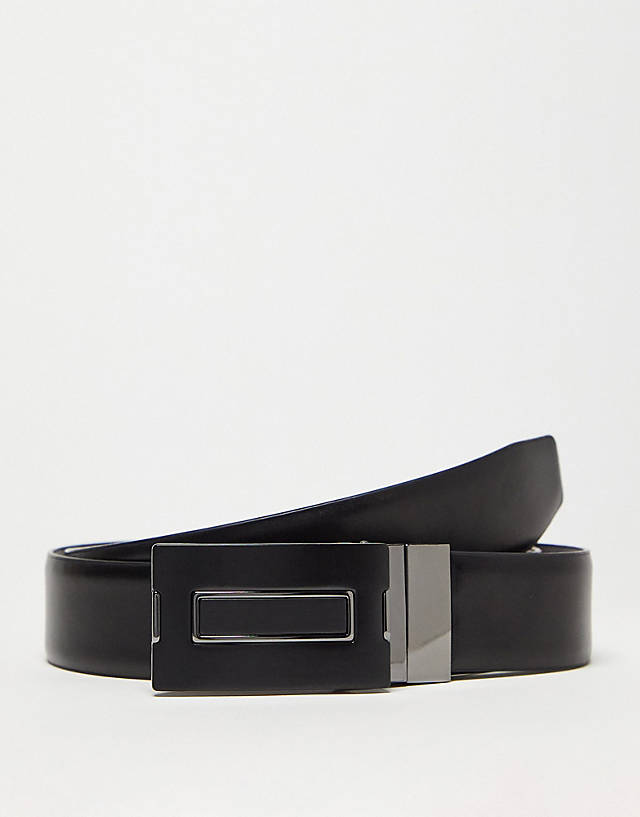 ALDO - belt with plate buckle detail in black