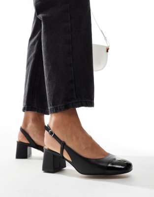 ALDO ALDO Bialle Heeled Shoe in Black Leather