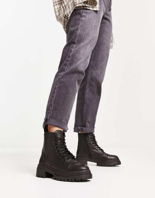 Aldo black hot sale combat boots