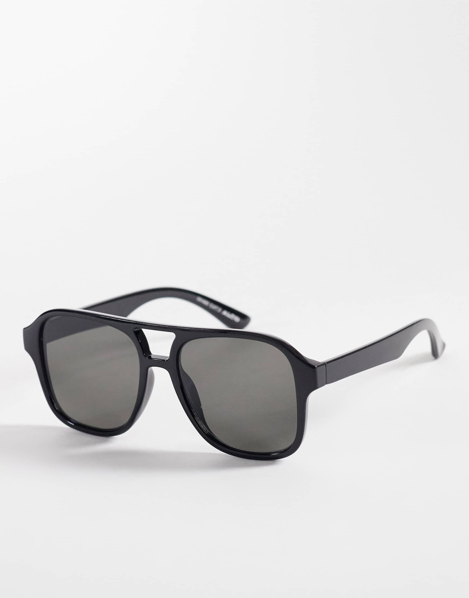 aldo biilliee aviator sunglasses in all black
