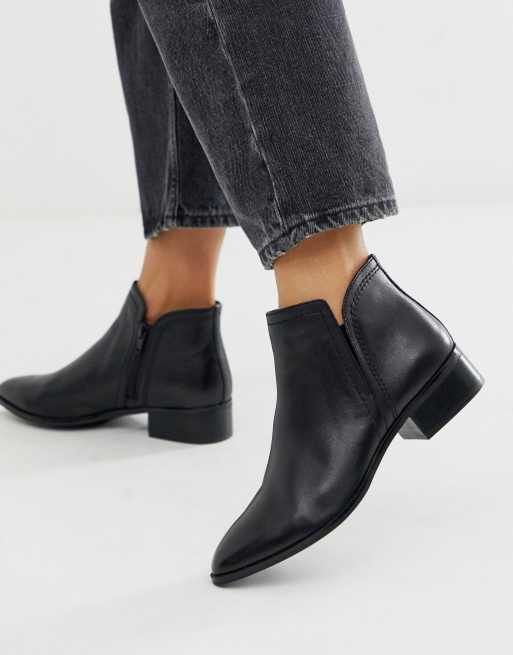 ALDO Black Leather Kaicien Low Rise Boot