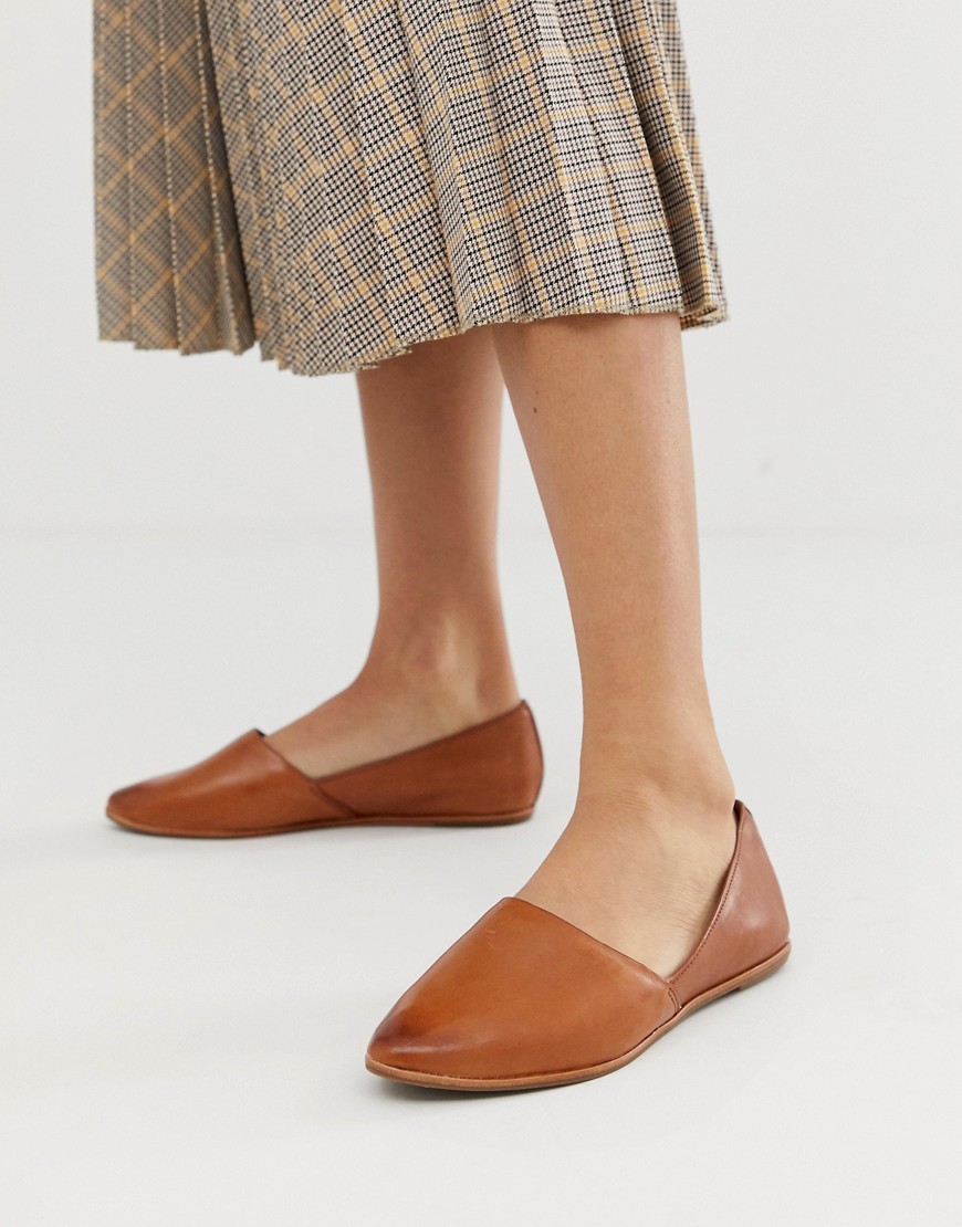 ALDO - Blanchette - Platte leren schoenen in bruin-Lichtbruin