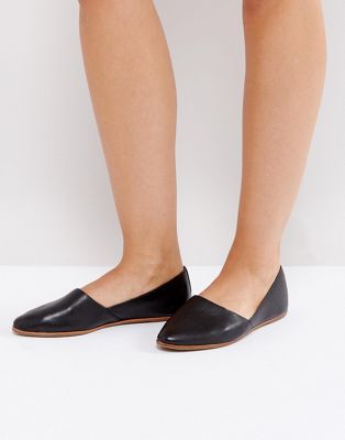 ALDO – Blanchette – Svarta, platta skor i läder