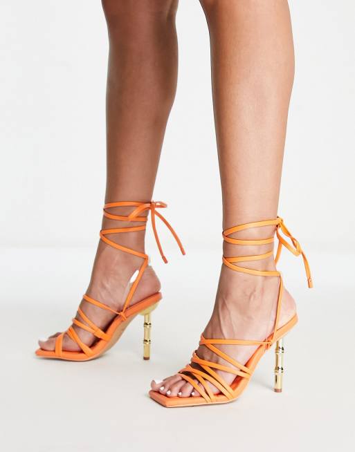 Aldo orange sale heels