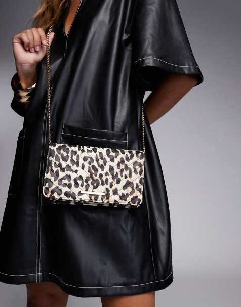 ALDO - Borsa trapuntata a tracolla leopardata con trama spigata - view 1