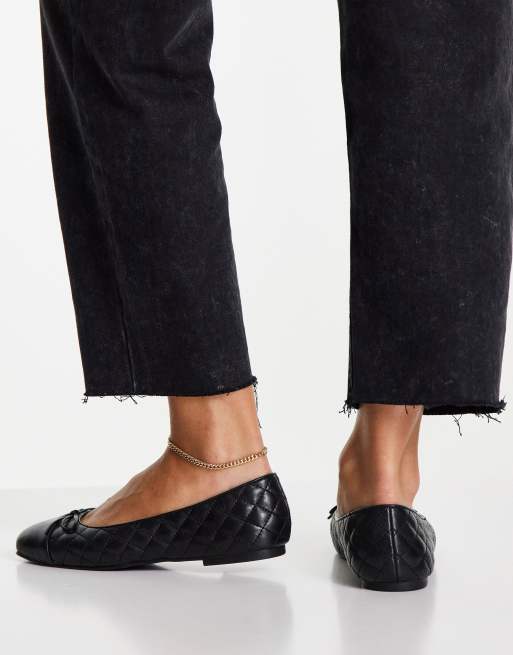 ALDO Braylynn ballet flats in black quilt, 3 of 4