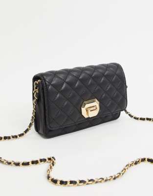 ALDO Bressanvido crossbody with chain strap in black