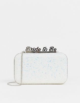 ALDO - Bride to be - Glitter clutchtas-Wit
