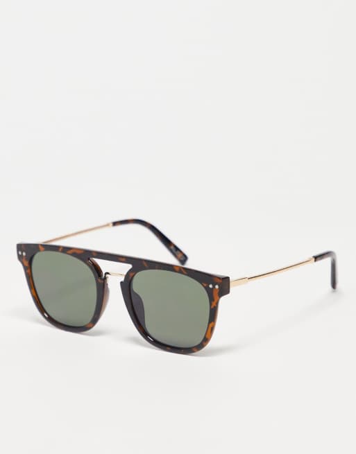 ALDO - Brune aviator-solbriller i retro-stil