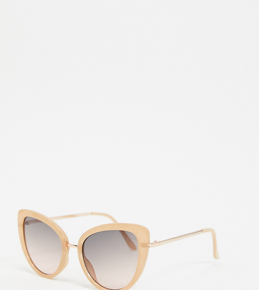 ALDO Brylska oversized cat eye sunglasses in pink and rose gold