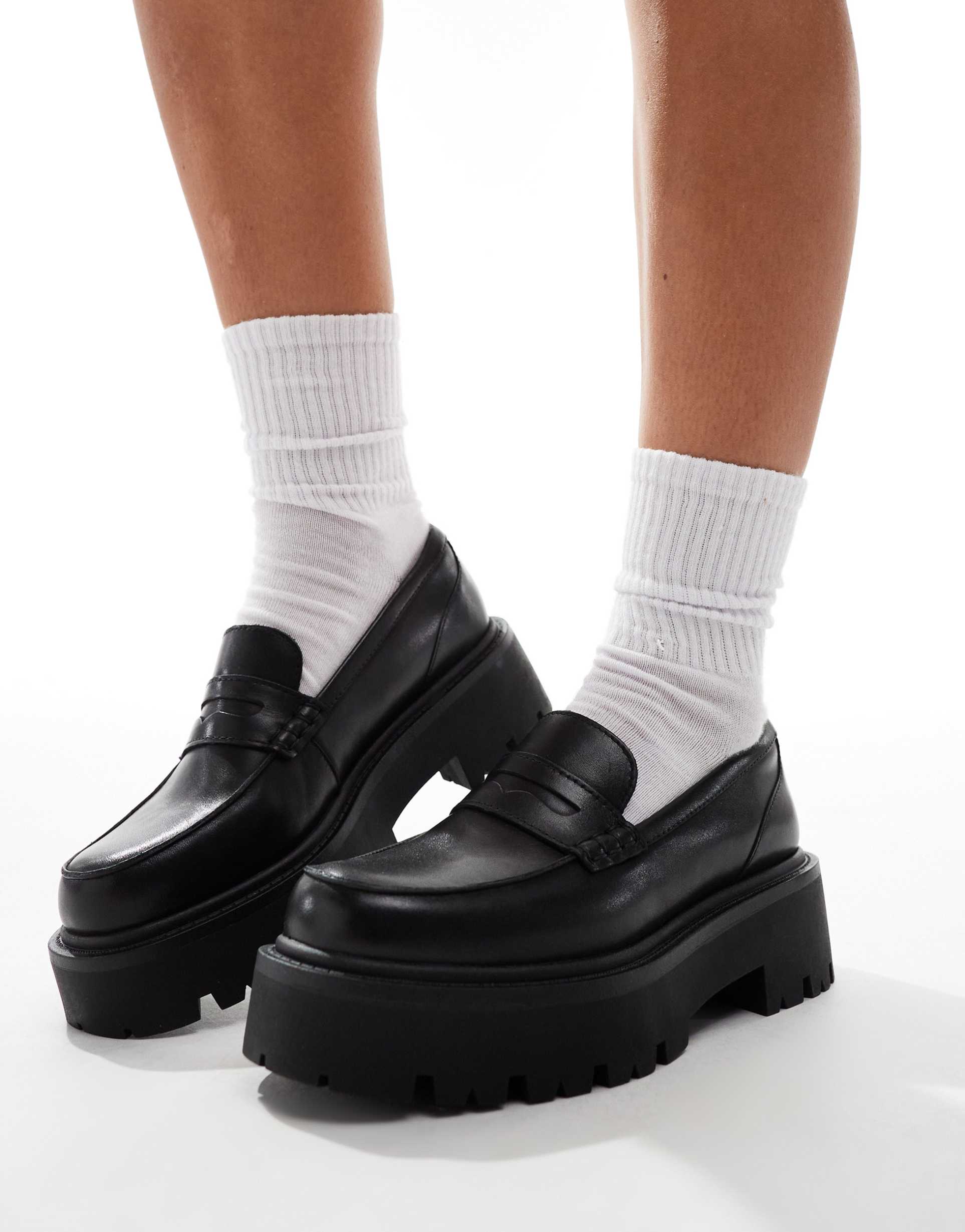 aldo cadaycia chunky loafer in black