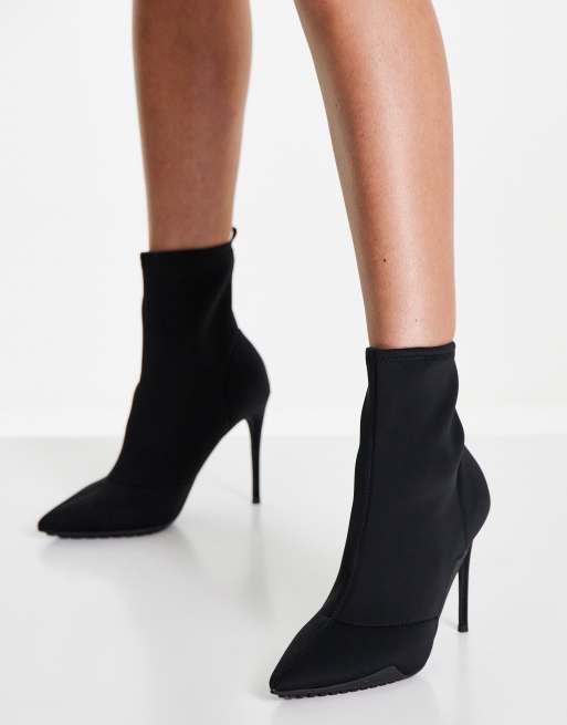 Aldo black shop sock boots