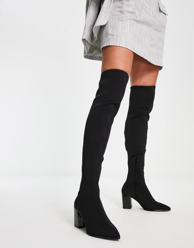 ALDO Cahaldan over the knee boots in black