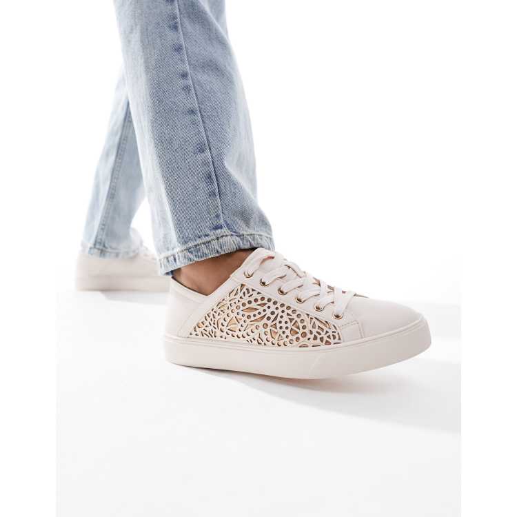 ALDO Carenteriel low top trainers in light pink ASOS