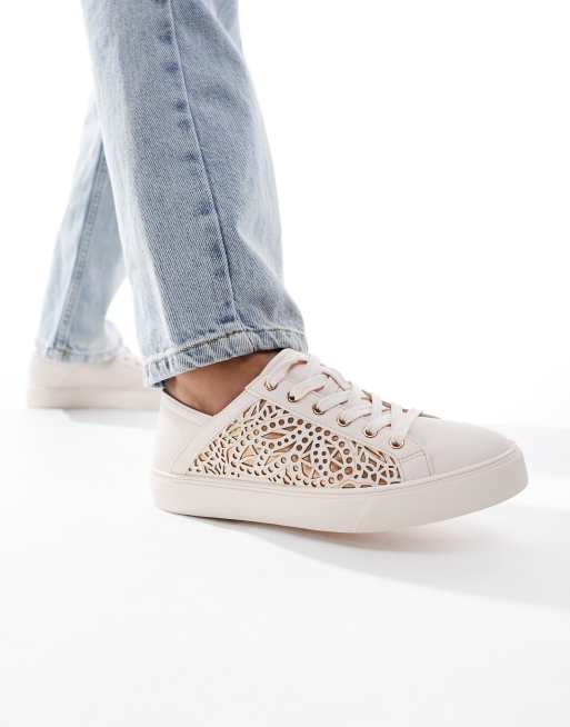 ALDO Carenteriel low top trainers in light pink ASOS