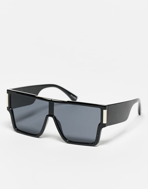 ALDO Carven visor sunglasses in black ASOS
