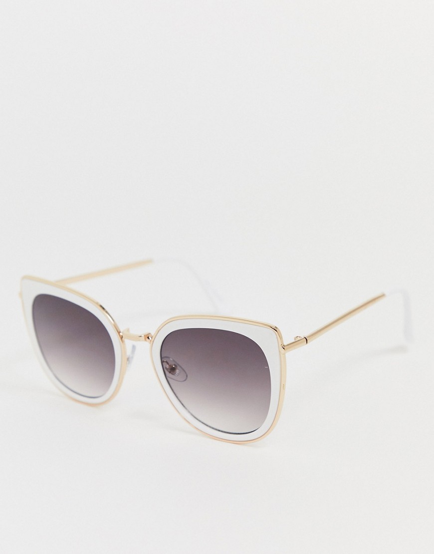 Aldo – Cat eye-solglasögon i oversize-modell-Vit