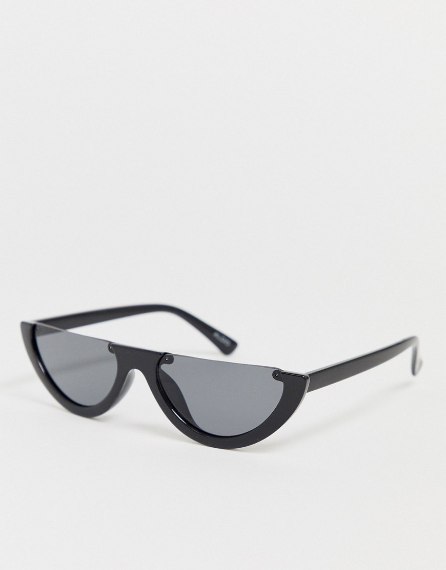 Aldo - Cateye-zonnebril met montuur met uitsnijding-Zwart