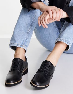 Femme ALDO - Cerquedaflex - Chaussures Oxford plates - Noir