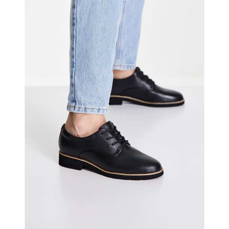 ALDO flat oxford shoes in black | ASOS