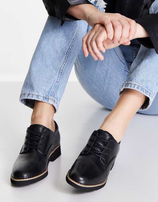 ALDO flat oxford shoes in black | ASOS