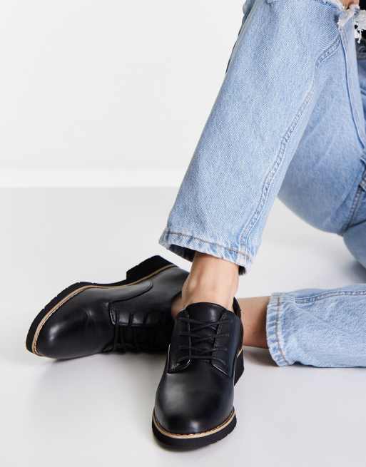 ALDO flat oxford shoes in black | ASOS