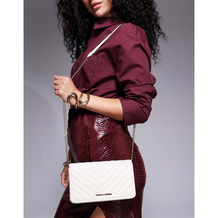 Sac Bandoulière Femme Quilted Cloud Blanc - Voyage, Soirée, Neuf Avec étiquette