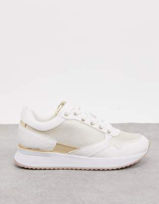 Aldo chunky runner trainers in white | ASOS